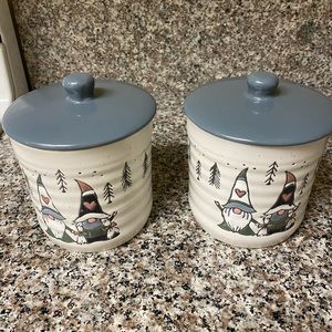Ceramic kitchen canisters